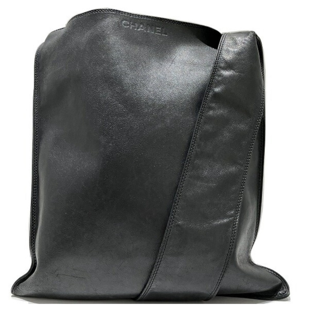 CHANEL Lambskin Sacoche Shoulder Bag